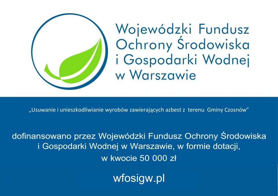ZAKOŃCZENIE PRAC ZWIĄZANYCH Z ODBIOREM WYROBÓW ZAWIERAJĄCYCH AZBEST W 2025 R.